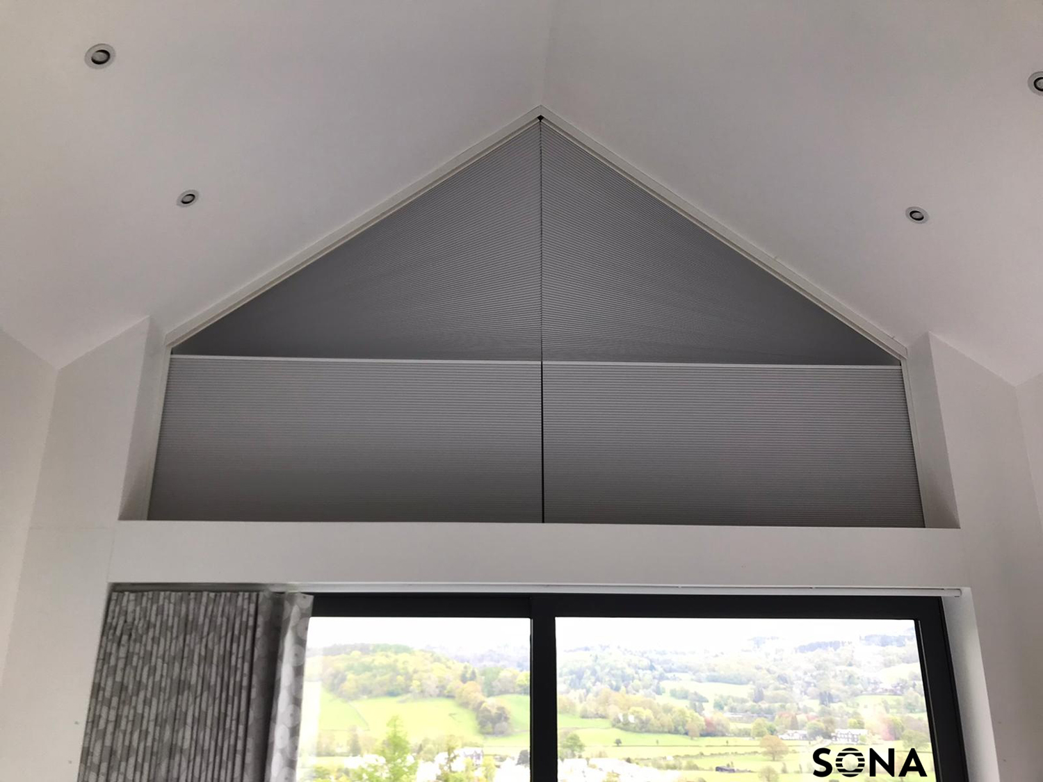 Wow your clients with SONA's Smart Blinds for Apex & Shaped Windows